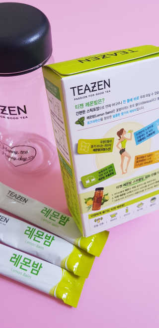 티젠 레몬밤 + 마이보틀 — 4점을 준 리뷰어가 2018년 7월 올린 사용 사진