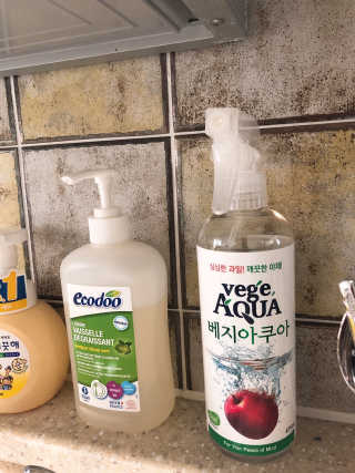 베지아쿠아 475ml + 리필 1000ml 1Set — 5점을 준 리뷰어가 2019년 7월 올린 사용 사진