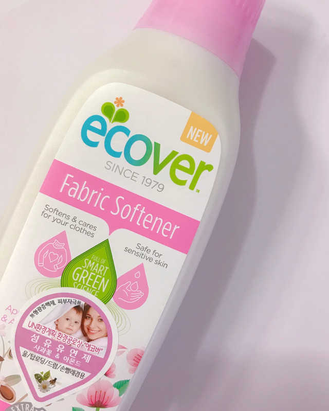 에코버 친환경 섬유유연제 750ml 사과꽃 아몬드 향 리뷰 사진