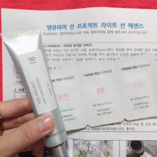 땡큐파머 선 프로젝트 라이트 선 에센스 — 3.67점을 준 리뷰어가 2017년 5월 올린 사용 사진
