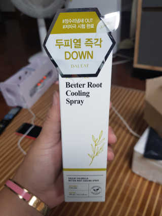 달리프 클로렐라 베러 루트 쿨링 스프레이 100ml — 5점을 준 리뷰어가 2019년 7월 올린 사용 사진
