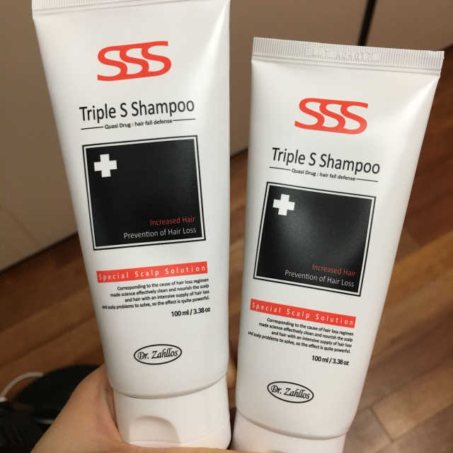 트리플에스 탈모 샴푸 100ml 리뷰 사진