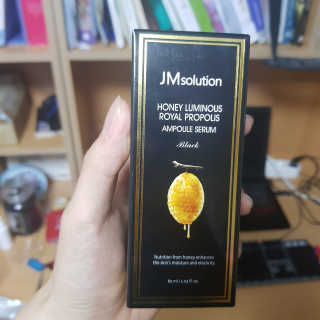 JM솔루션 꿀광 로얄 프로폴리스 앰플 세럼 블랙 — 5점을 준 리뷰어가 2018년 11월 올린 사용 사진