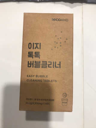 [에코앤드]이지톡톡 버블클리너 1종세척제 — 4점을 준 리뷰어가 2019년 10월 올린 사용 사진