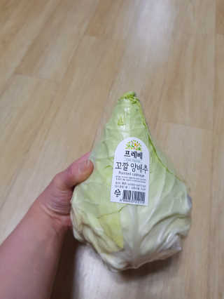 [프레베] 꼬깔양배추 3통 1.8kg 이상 — 5점을 준 리뷰어가 2018년 12월 올린 사용 사진