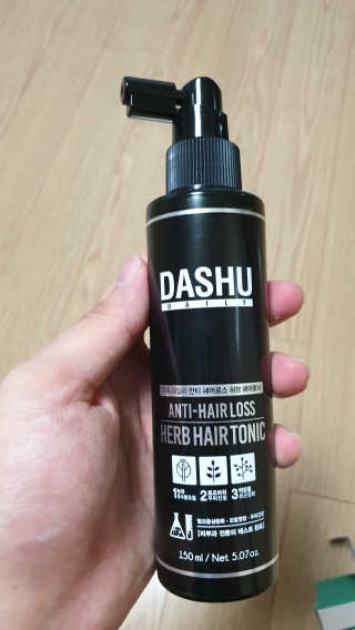 다슈코리아 다슈 데일리 안티 헤어로스 허브 헤어토닉 150ml — 5점을 준 리뷰어가 2019년 9월 올린 사용 사진