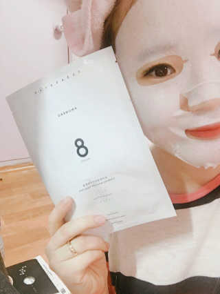 누메로 8 클리어링 모이스처 마스크팩 — 1.5점을 준 리뷰어가 2016년 12월 올린 사용 사진