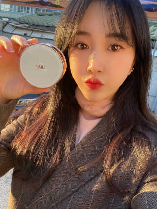 라임코스메틱 리얼 커버 핑크 쿠션 — 4.5점을 준 리뷰어가 2020년 3월 올린 사용 사진