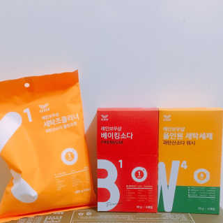 레인보우샵 올인원세탁세제,베이킹소다 스틱포6개입+세탁조클리너 — 5점을 준 리뷰어가 2018년 4월 올린 사용 사진
