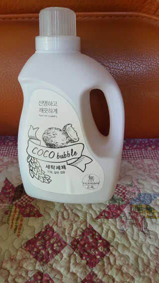 코코버블 세탁세제 — 5점을 준 리뷰어가 2019년 1월 올린 사용 사진