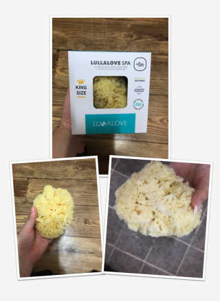 룰라러브 모공관리 끝 지중해산 천연해면 바디스펀지 — 5점을 준 리뷰어가 2018년 4월 올린 사용 사진