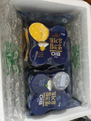 [매일 바이오] 생크림요거트 플레인 12개 + 유자 12개 — 4점을 준 리뷰어가 2019년 7월 올린 사용 사진
