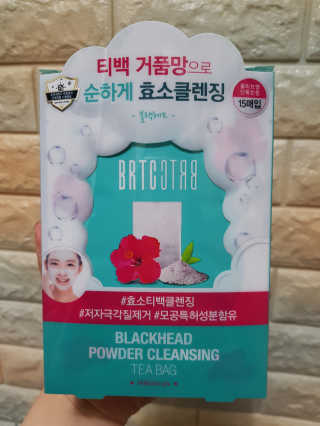 비알티씨 V10 파우더 클렌징 티백 2종 — 3점을 준 리뷰어가 2019년 3월 올린 사용 사진