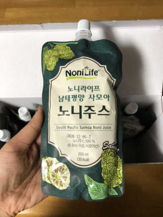 장수농가 남태평양 사모아 노니 원액 1L or 200mlx10팩 중 택 1 — 4점을 준 리뷰어가 2019년 1월 올린 사용 사진