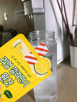장수농가 리얼깔라만시 원샷 50ml 10팩+보틀 — 5점을 준 리뷰어가 2019년 5월 올린 사용 사진