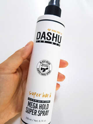 다슈코리아 다슈 포 맨 프리미엄 메가 홀드 슈퍼 스프레이 250ml — 4.5점을 준 리뷰어가 2019년 2월 올린 사용 사진