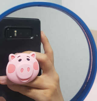 하이키키 디즈니 토이스토리 주토피아 팝톡  휴대폰 거치대 — 5점을 준 리뷰어가 2019년 9월 올린 사용 사진