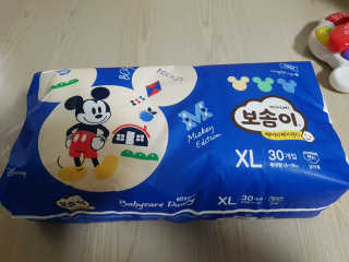 보솜이 베이비케어 팬티형 기저귀 — 5점을 준 리뷰어가 2019년 3월 올린 사용 사진