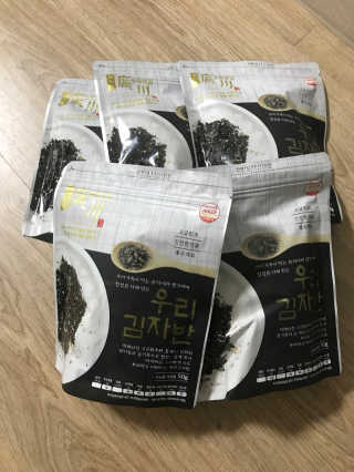광천우리맛김 우리집밥도둑 맛있는광천김 우리김자반 50g 5봉 — 5점을 준 리뷰어가 2018년 3월 올린 사용 사진