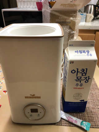 메이준뉴트리 카스피 그릭요거트 스타터 + 제조기 — 4.83점을 준 리뷰어가 2018년 4월 올린 사용 사진