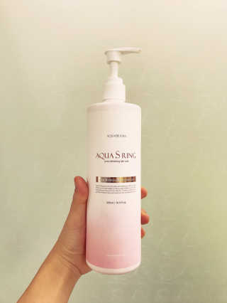 아쿠아큐링 아쿠아S링 퓨어리프레싱 헤어케어 500ml — 5점을 준 리뷰어가 2018년 8월 올린 사용 사진