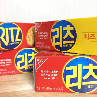 오리지널 크래커 '리츠' — 3.67점을 준 리뷰어가 2017년 9월 올린 사용 사진