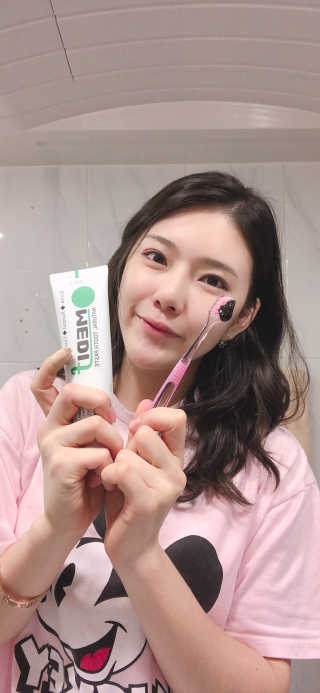 메디프랜천연잇몸치약 메디프랜치약 — 5점을 준 리뷰어가 2018년 4월 올린 사용 사진