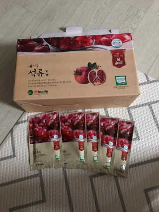 [하이헬스] 정말 진하고 맛있는 유기농 석류즙 30포 — 5점을 준 리뷰어가 2019년 11월 올린 사용 사진