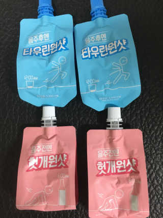천호식품 숙취해서 헛개원샷, 타우린원샷 술푼너에게 — 5점을 준 리뷰어가 2017년 12월 올린 사용 사진