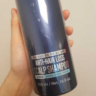 다슈코리아 다슈 데일리 한방 두피 골드 샴푸 500ml — 5점을 준 리뷰어가 2018년 12월 올린 사용 사진