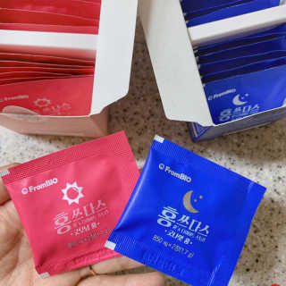 프롬바이오 홍쓰다스 아침,저녁 맞춤형 다이어트식품 14포+14포 — 5점을 준 리뷰어가 2019년 7월 올린 사용 사진