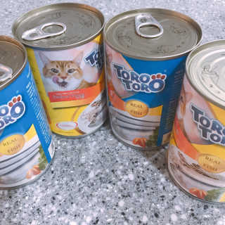 [펫토리아]토로토로 고양이 주식캔 — 4점을 준 리뷰어가 2019년 8월 올린 사용 사진