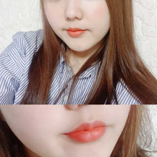 FM메이크업 벨벳 크리미 립스틱 05리얼코랄 — 5점을 준 리뷰어가 2018년 4월 올린 사용 사진