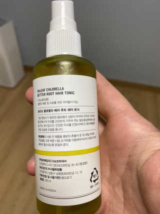 달리프 클로렐라 베러 루트 헤어토닉 100ml — 5점을 준 리뷰어가 2020년 1월 올린 사용 사진