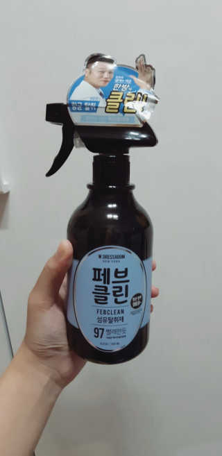 더블유드레스룸 페브클린 500ml — 5점을 준 리뷰어가 2018년 8월 올린 사용 사진