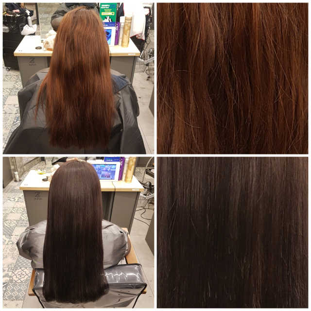 [아쥴헤어] 펌 or 염색 + 컷트 리뷰 사진