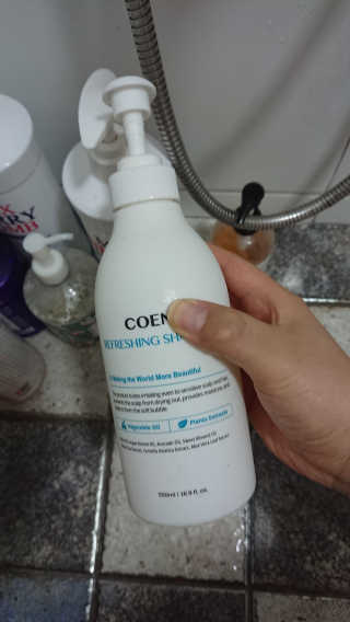 코에나샴푸 500ml — 3점을 준 리뷰어가 2019년 8월 올린 사용 사진
