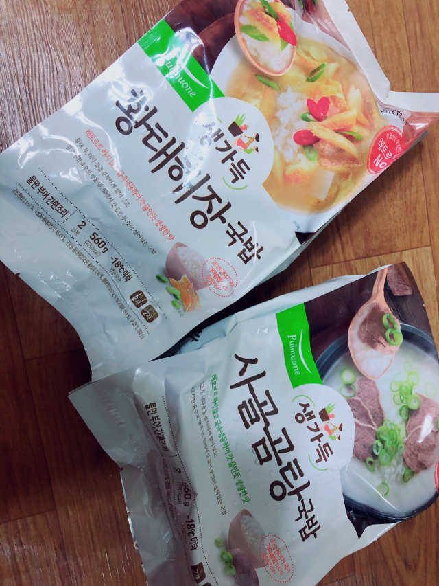 [풀무원] 사골곰탕국밥 황태해장국밥 리뷰 사진