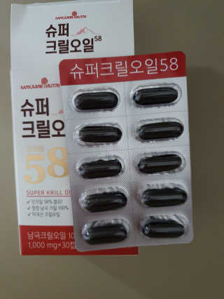 메이준뉴트리 슈퍼 크릴 오일58 1000mg x 30캡슐 — 5점을 준 리뷰어가 2020년 2월 올린 사용 사진