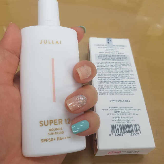 슈퍼 12 바운스 선 플루이드 SPF50+ PA++++ 리뷰 사진