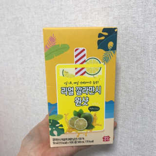 장수농가 리얼깔라만시 원샷 50ml 10팩+보틀 — 3.5점을 준 리뷰어가 2019년 5월 올린 사용 사진