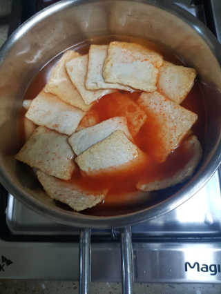 [홍코너떡볶이]옛날떡볶이 인기맛 4팩세트 — 5점을 준 리뷰어가 2019년 12월 올린 사용 사진