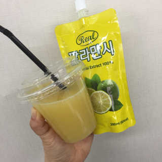 장수농가 리얼깔라만시 — 5점을 준 리뷰어가 2018년 4월 올린 사용 사진