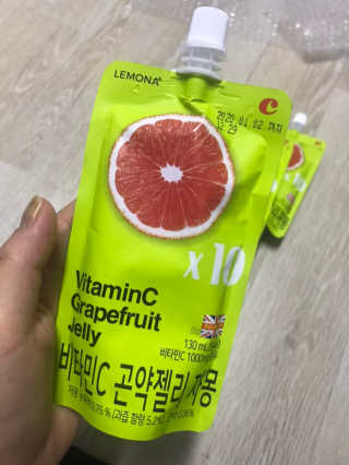 푸드마스터그룹 레모나 비타민C 곤약젤리 2종 — 5점을 준 리뷰어가 2019년 2월 올린 사용 사진