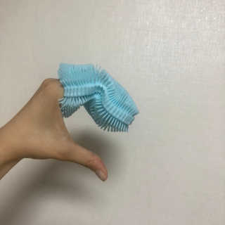 비비또 실리콘 베이비 타월 — 5점을 준 리뷰어가 2019년 6월 올린 사용 사진