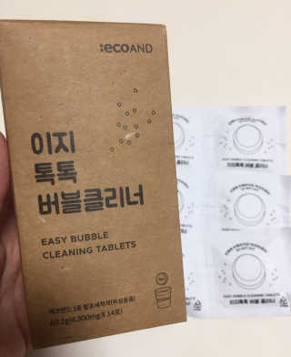 [에코앤드]이지톡톡 버블클리너 1종세척제 — 5점을 준 리뷰어가 2019년 8월 올린 사용 사진