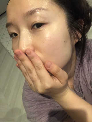 라인플라츠 모이스처라이징 아로니아 에센스 마스크 — 5점을 준 리뷰어가 2019년 3월 올린 사용 사진