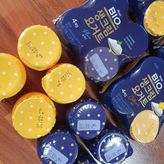 [매일 바이오] 생크림요거트 플레인 12개 + 유자 12개 — 5점을 준 리뷰어가 2019년 6월 올린 사용 사진