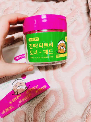 미플레이 진짜 티트리 토너 패드 — 5점을 준 리뷰어가 2018년 11월 올린 사용 사진