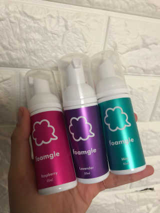 폼글 I foamgle [폼글] 거품가글 50ml 3종 - 민트, 라벤더, 라즈베리 — 5점을 준 리뷰어가 2019년 11월 올린 사용 사진